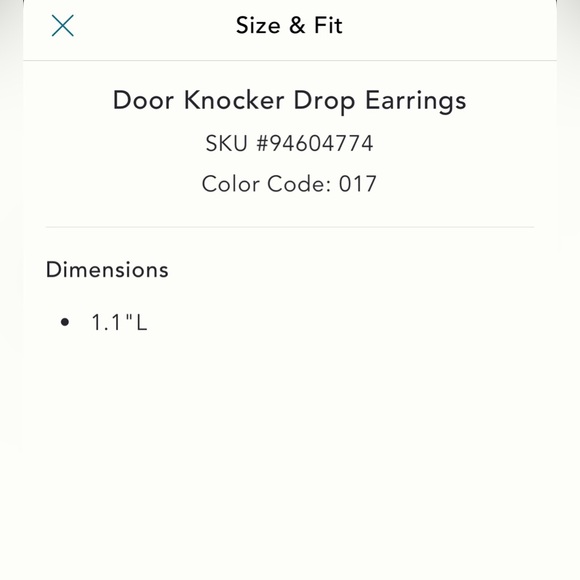 Anthropologie door knocker drop earring - Picture 6 of 12